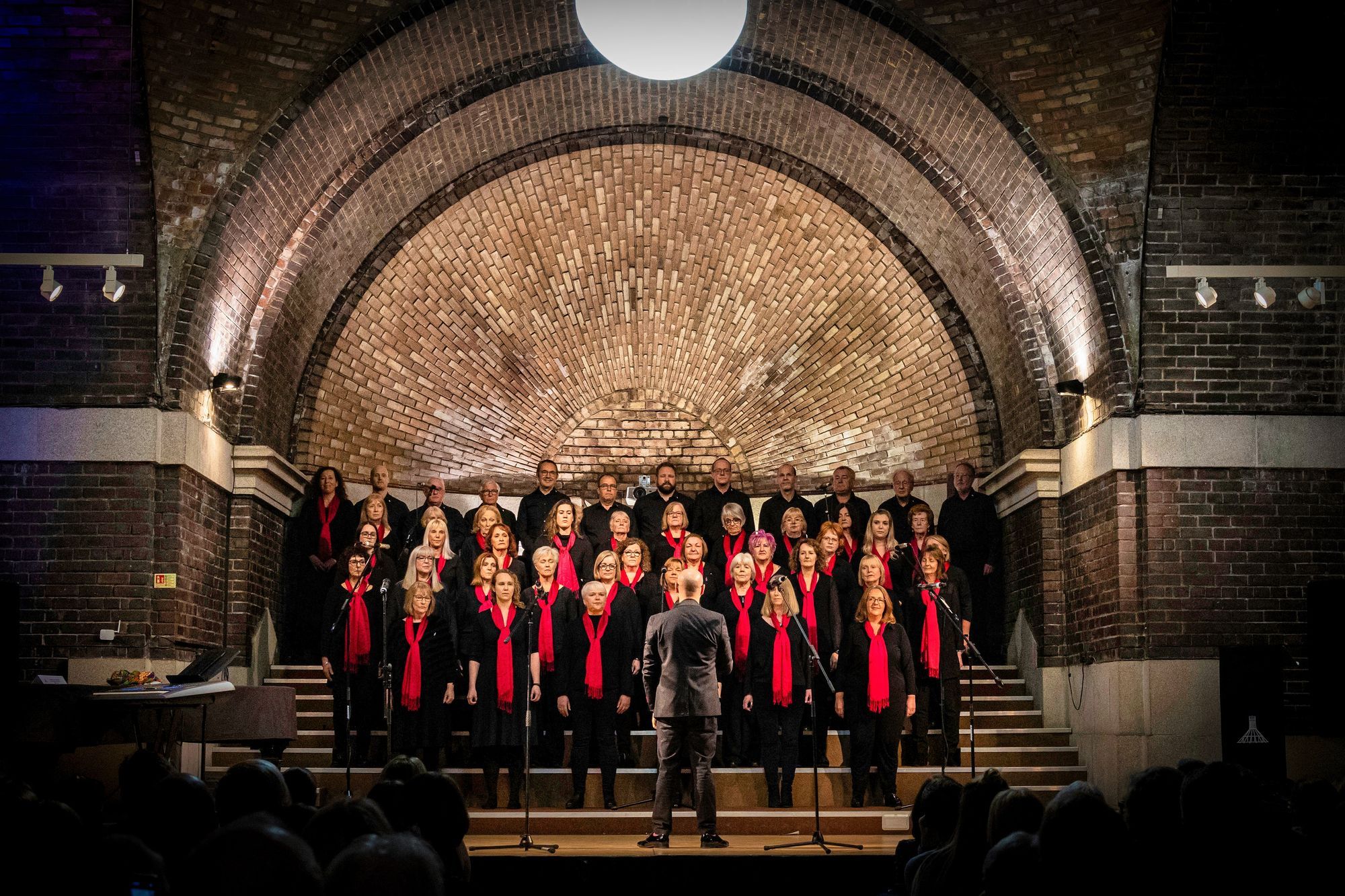 Next Stage Choir singing in Liverpool Metropolitan Cathedral